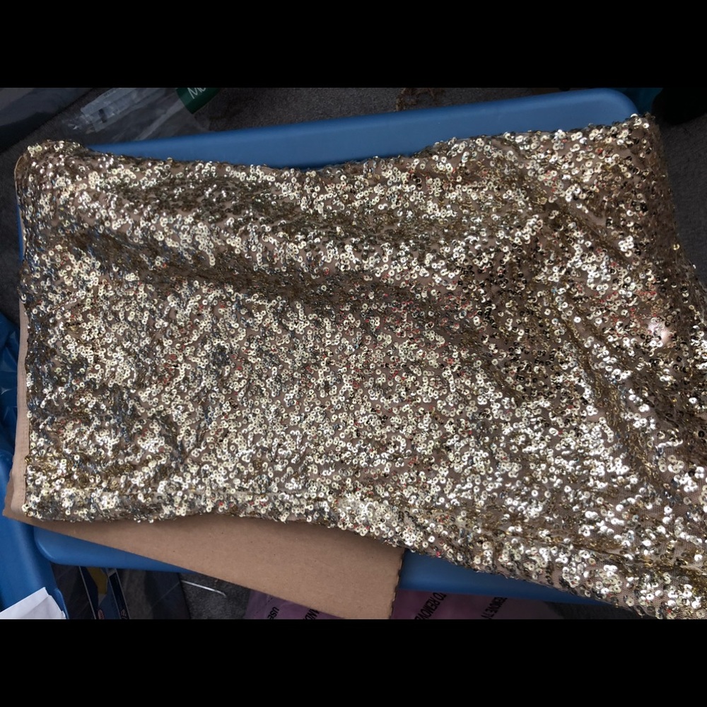 Long Sequins Tube Top